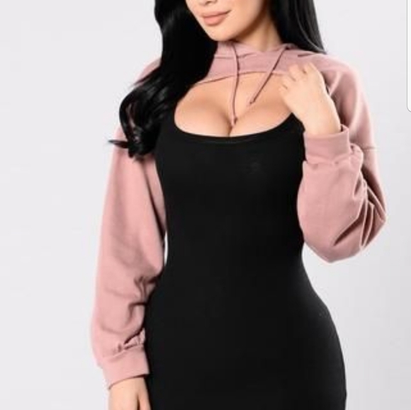 fashion nova crop top hoodie
